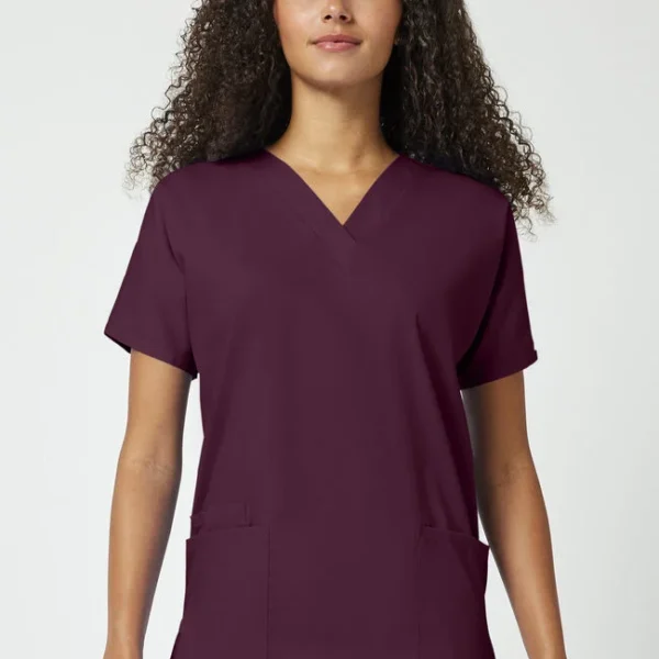 Women's 3-Pocket Dolman V-Neck Scrub Top