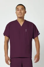 Unisex V-Neck 1 Pocket Scrub Top