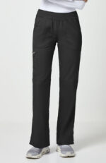 Women's Elastic Waist Cargo Pocket Scrub Pant