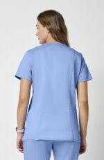 Women's 3-Pocket V-Neck Stretch Scrub Top - Image 5