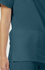 Unisex Scrub Set: 2-Pocket V-Neck Top & Drawstring Pant - Image 20