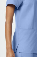 Unisex Scrub Set: 2-Pocket V-Neck Top & Drawstring Pant - Image 17