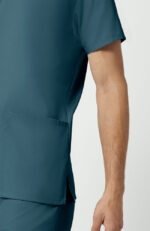 Unisex Scrub Set: 2-Pocket V-Neck Top & Drawstring Pant - Image 29