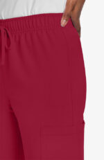 Unisex 3-Pocket Drawstring Straight Leg Scrub Pant - Image 3