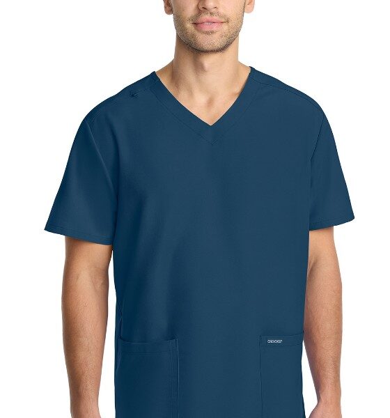 Unisex Scrub Set: 2-Pocket V-Neck Top & Drawstring Pant