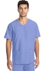 Unisex Scrub Set: 2-Pocket V-Neck Top & Drawstring Pant - Image 8