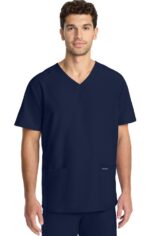 Unisex Scrub Set: 2-Pocket V-Neck Top & Drawstring Pant - Image 7