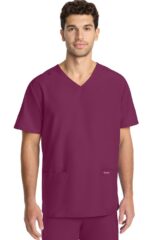 Unisex Scrub Set: 2-Pocket V-Neck Top & Drawstring Pant - Image 4