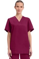 Unisex V-Neck 3-Pocket Scrub Top - Image 8