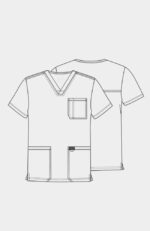 Men's Utility 3-Pocket V-Neck Scrub Top - Image 2