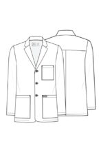 Men's Notched Consultation 30" Lab Coat - Image 2