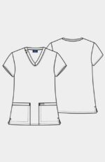 Women's 2-Pocket V-Neck Scrub Top - Image 2