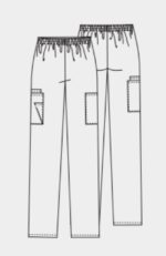 Women's Pull-On Slim Leg Cargo Scrub Pant - Image 2
