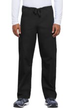 Unisex Drawstring 2-Pocket Cargo Scrub Pant - Image 3