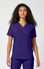 Women's 3-Pocket Dolman V-Neck Scrub Top - Image 7