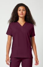 Women's 3-Pocket Dolman V-Neck Scrub Top - Image 12
