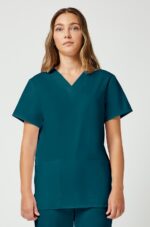 Unisex Scrub Set: 2-Pocket V-Neck Top & Drawstring Pant - Image 4