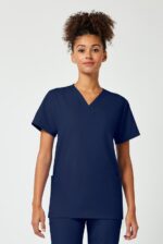 Unisex Scrub Set: 2-Pocket V-Neck Top & Drawstring Pant - Image 6